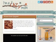 Tablet Screenshot of imalazymom.com